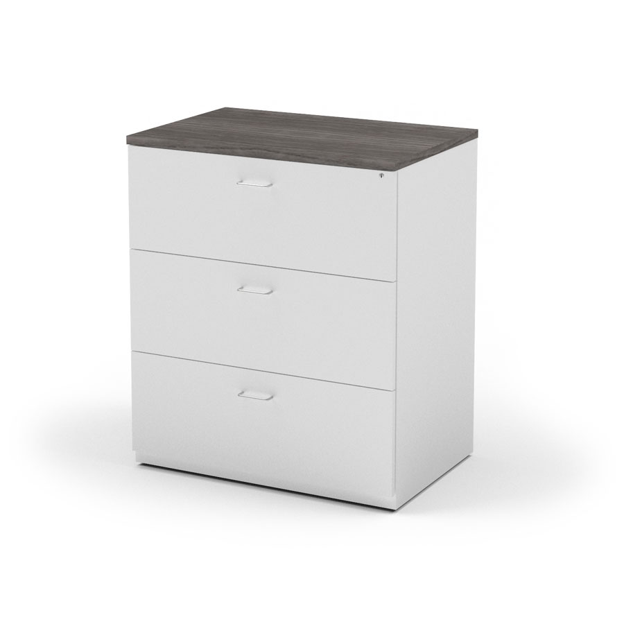 Solutions Lateral File with 3 Drawers, 36