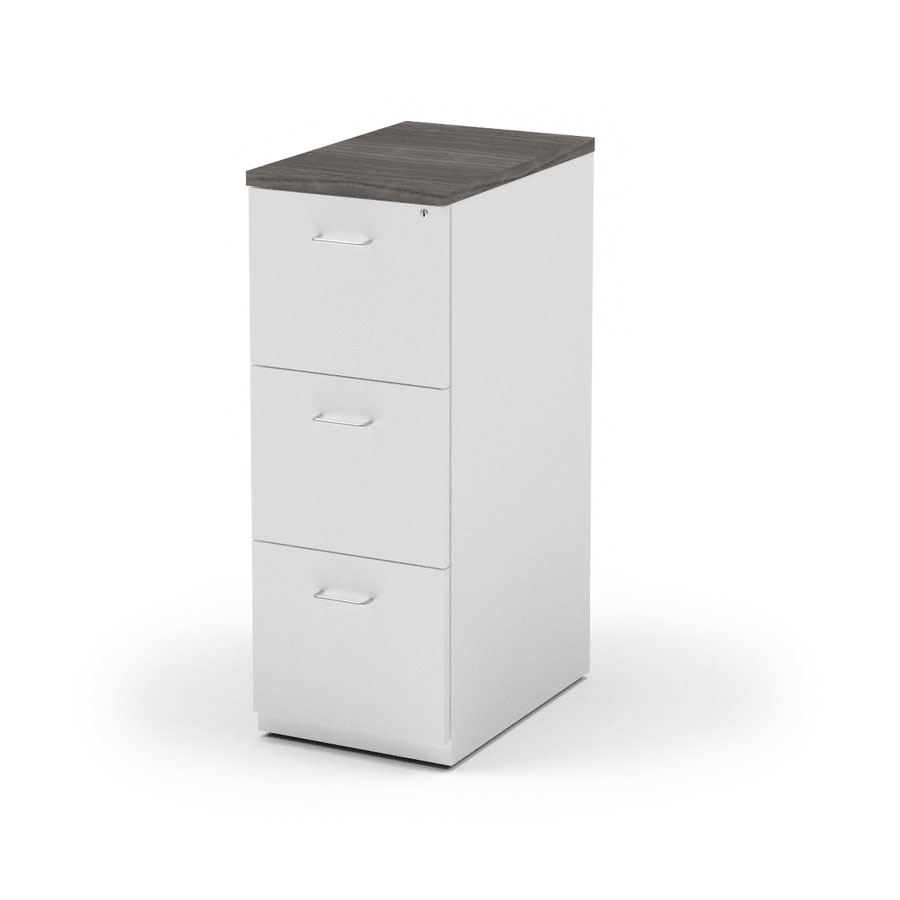 Solutions Vertical File with 3 Drawers, 15-15/16