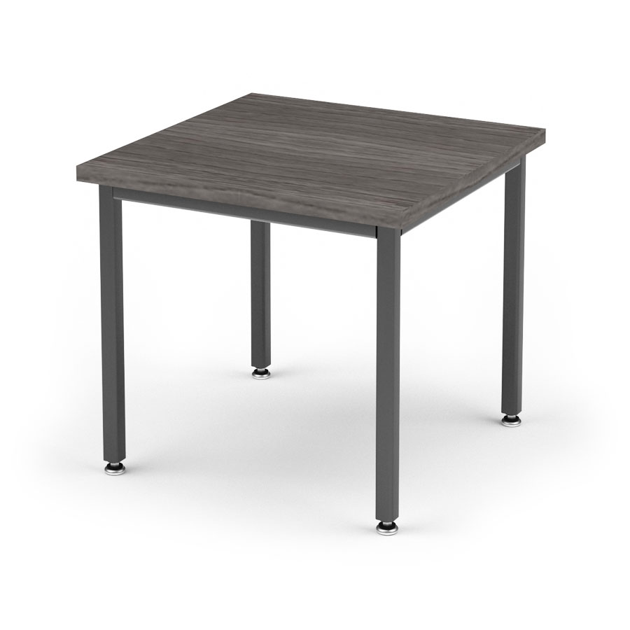 Solutions Style Square Table with 1-1/4" Square Tube Base, 24"