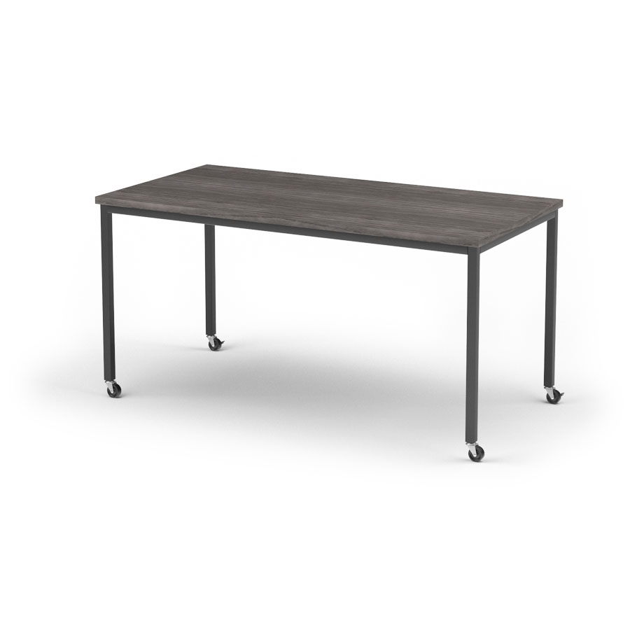 Solutions Style Rectangular Table with 1-1/4" Square Tube Base, 60"
