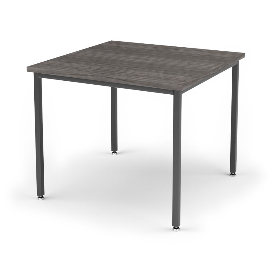Solutions Style Square Table with 1-1/4" Square Tube Base, 36"