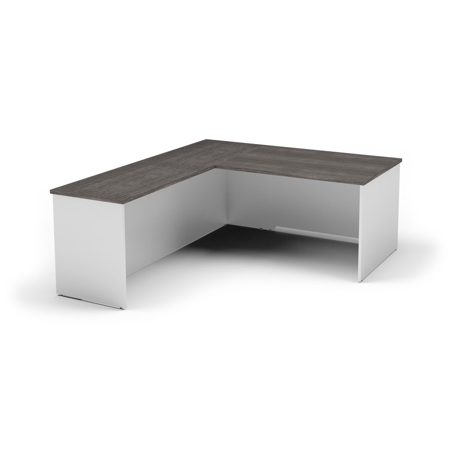 Solutions L-Shaped Workstation Shell with Left Return, 84"x72"W