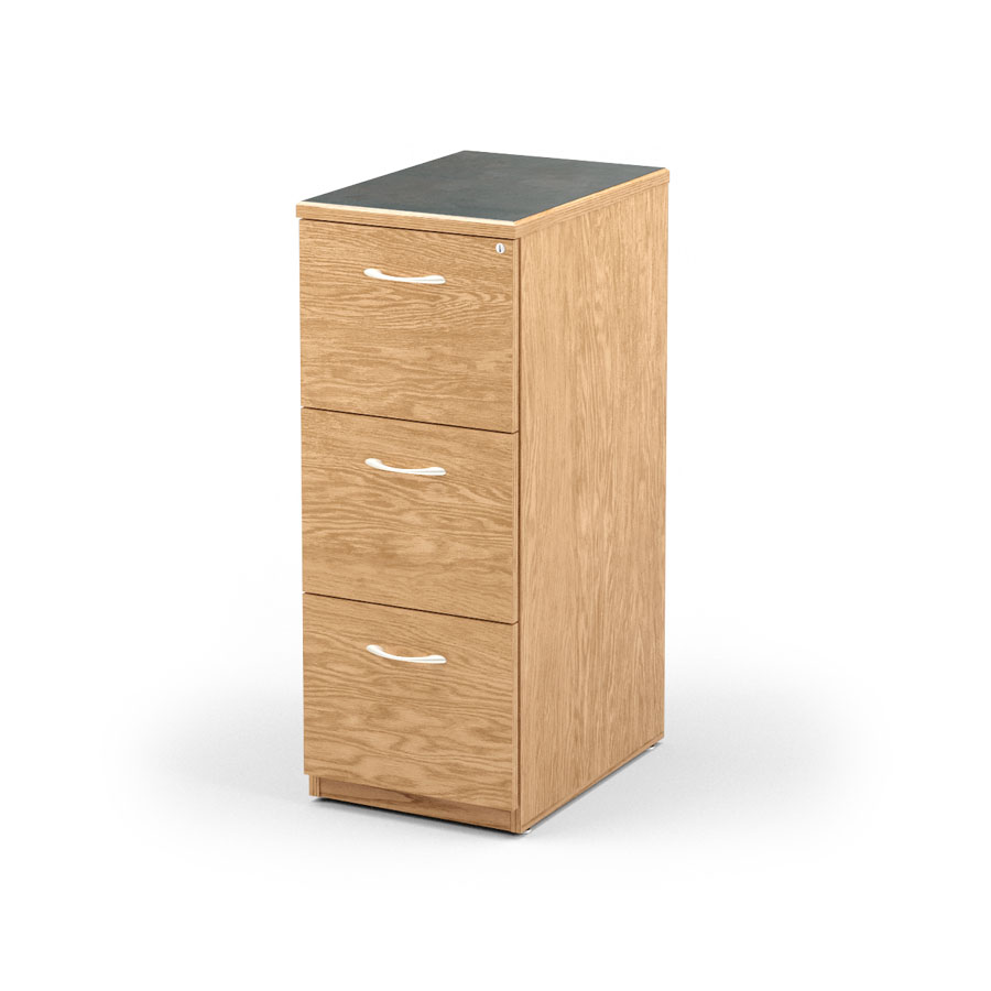 Wildwood Vertical File with 3 Drawers, 15-3/4