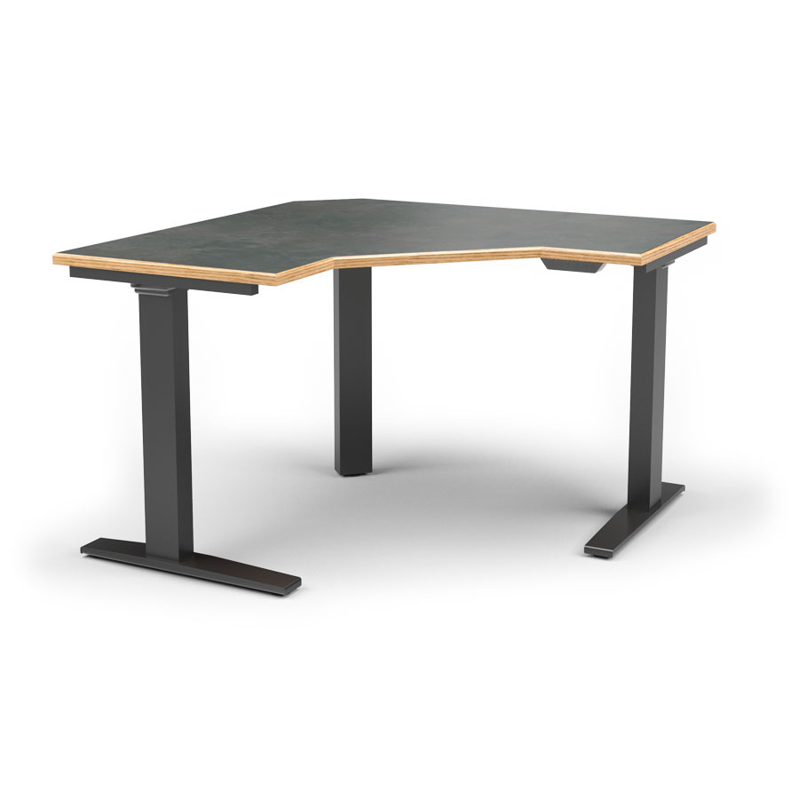 Wildwood Electric Adjustable Angled Workstation, 24"48"x48"x24"