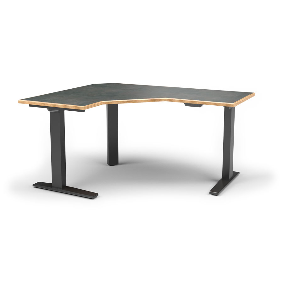 Wildwood Electric Adjustable Angled Workstation, 24"48"x60"x24"