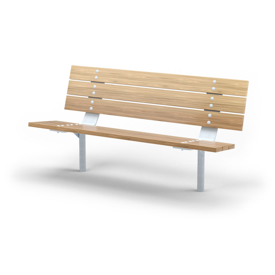 Park Bench - In Ground