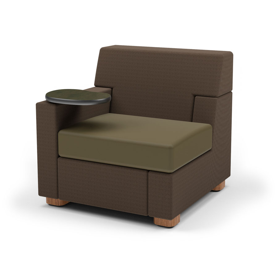 DHS - Beaver Creek 1-Place Settee with 1-Cubed-Arm