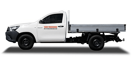 1 ton Toyota Ute hire from 1300TruckHire. Great for construction and landscaping jobs.