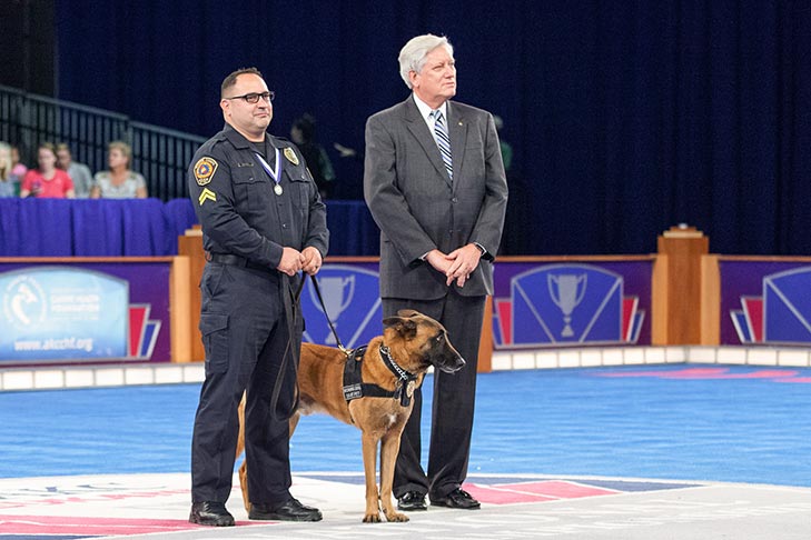 Uniformed Service K-9: “Pablo,” a Belgian Malinois handled by Greg Madrid.