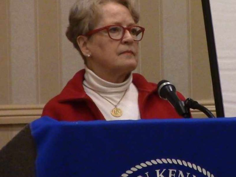 Presenter at podium at AKC regional legislative conference