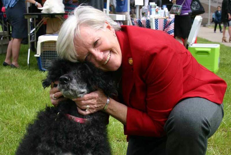 NC Rep Gale Adcock with Port Water Dog