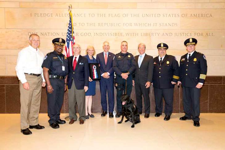 US Capitol Police K9 Unit receive AKC K9 Officers Award