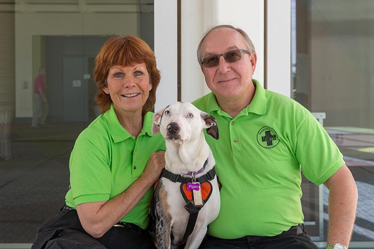 Search and Rescue Dog: “Piglet,” a Catahoula Leopard Dog owned and handled by Lori Wells of Lancaster, California.