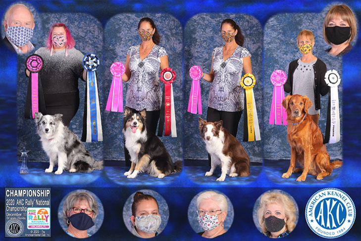 2020 AKC Rally National Championship winners.