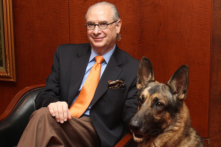 Dennis Sprung with German Shepherd Dog Commander