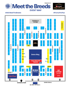 AKC Meet the Breeds New York 2025 Event Map