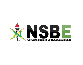 Engineering a diverse future with the National Society of Black Engineers torch logo.