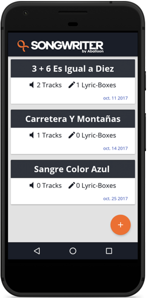 Songwriter App Aballoon Android