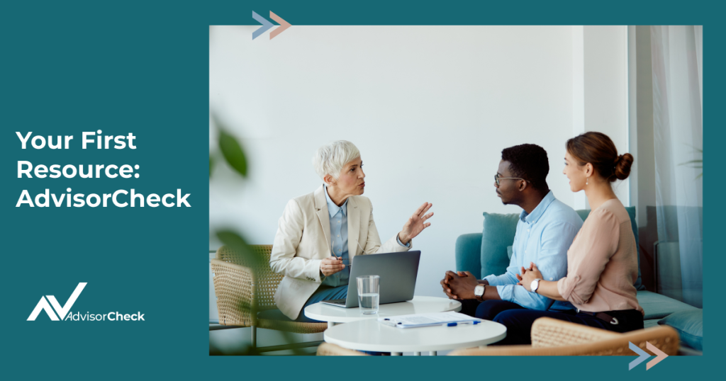 Your First Resource AdvisorCheck