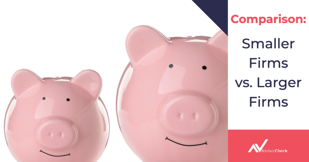 Comparison: Smaller Firms vs. Larger Firms