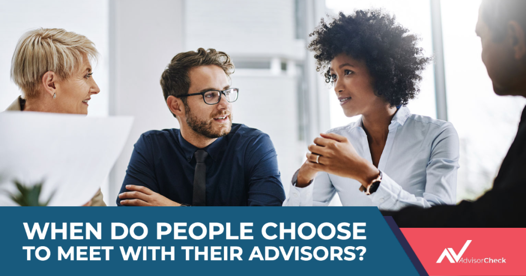 When Do People Choose to Meet With Their Tax and Financial Advisors?