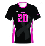 CustomFuze Men's Sublimated Pro Series Short Sleeve Jersey - Dig Pink
