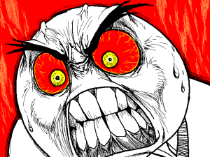 uncontrolled rage face