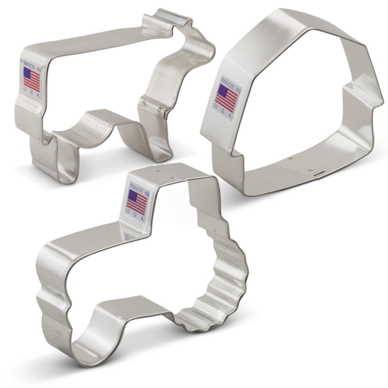 Country Farm Cookie Cutter 3 pc Set Ann Clark