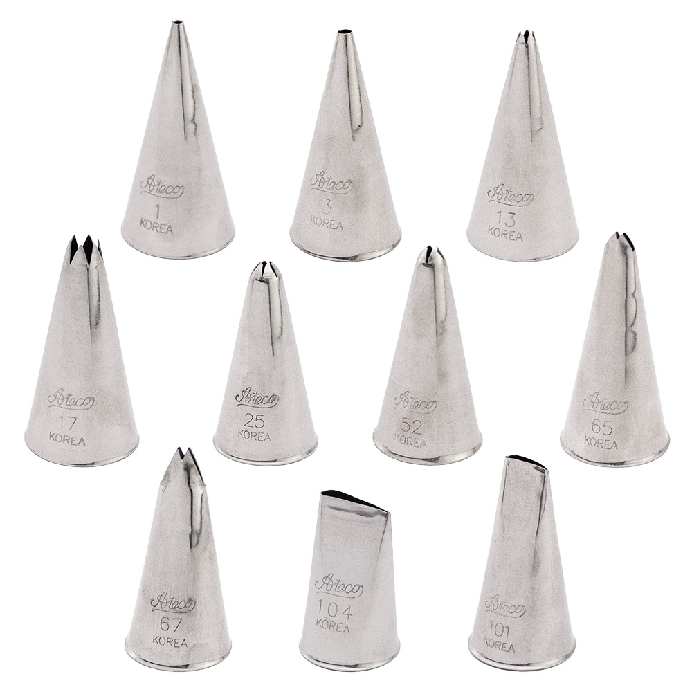 Ateco 10Piece Piping Tip Set Ann Clark