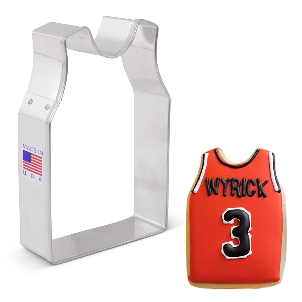 Sleeveless Basketball Jersey Cookie Cutter Ann Clark