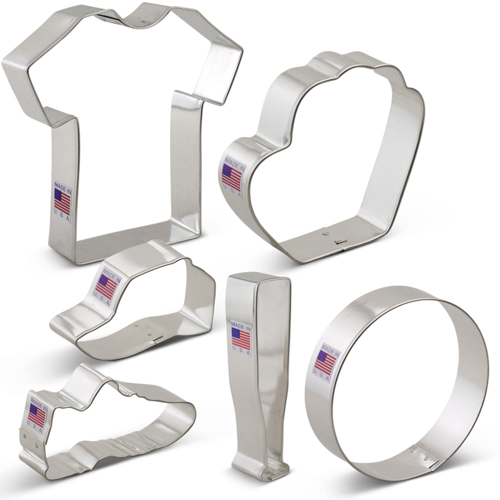 Baseball Cookie Cutter 6 pc Set Ann Clark
