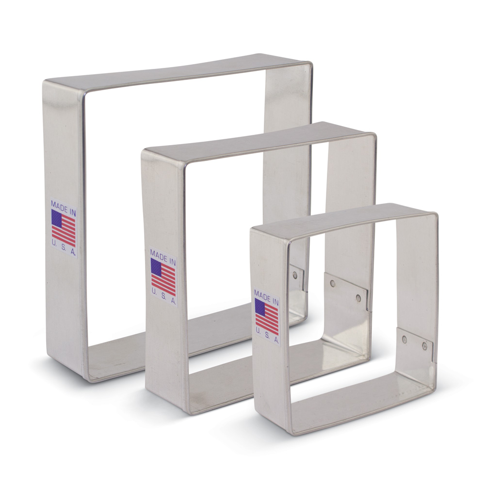 3 Piece Square Cookie Cutters Set Ann Clark