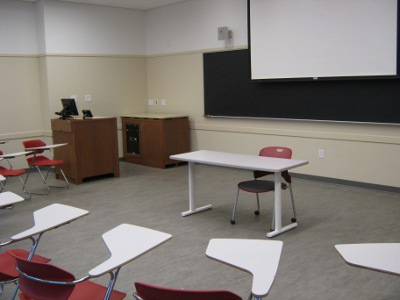 Gibson Hall Room 242 layout photo