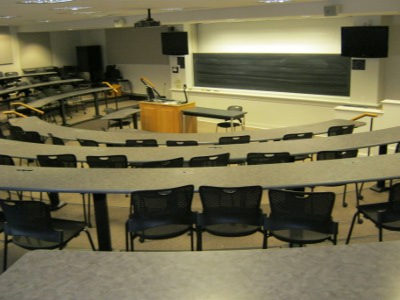 Monroe Hall Room 130 layout photo