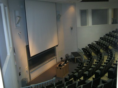 Gilmer Hall Room 390 layout photo