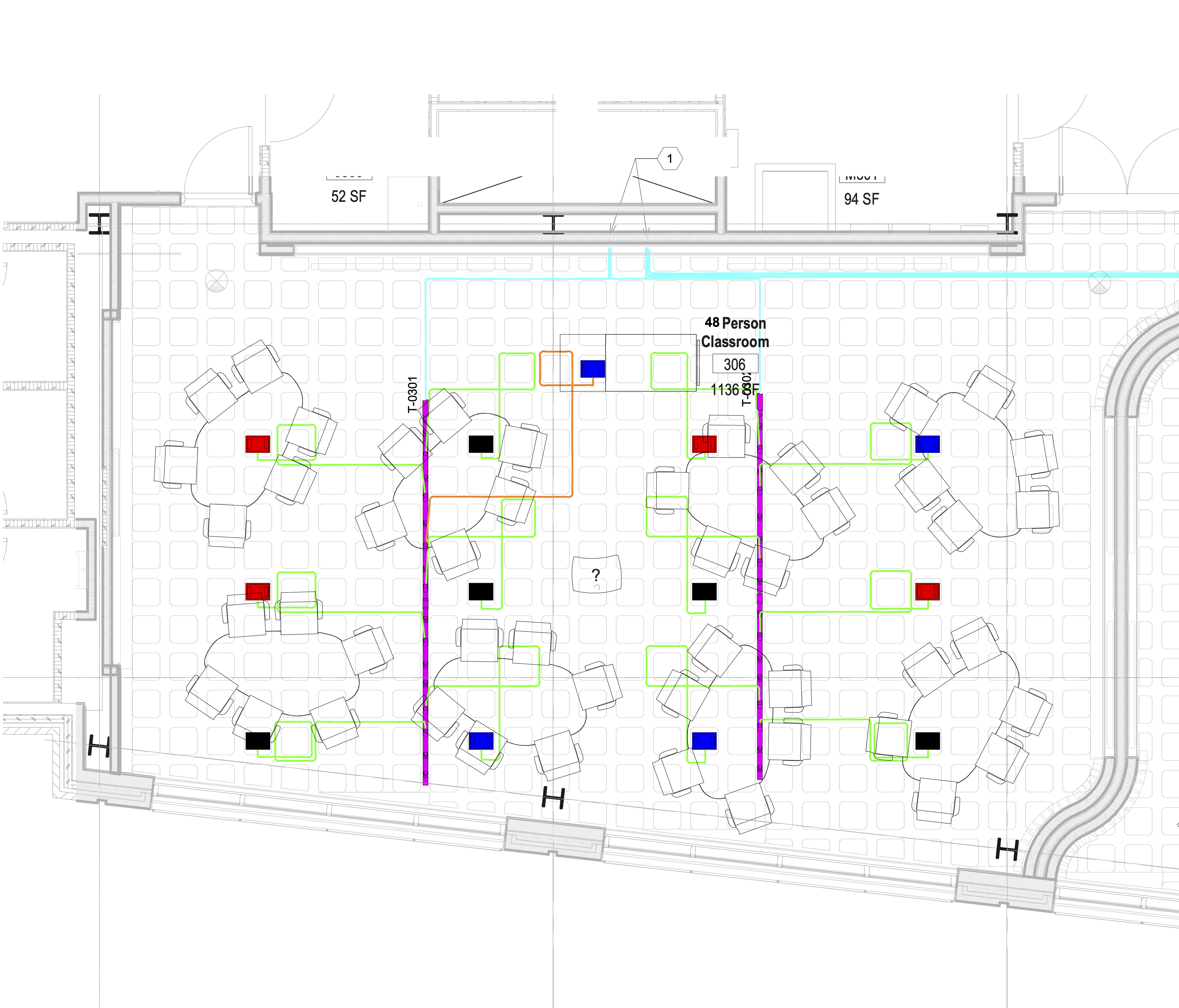 Data Science Building Room 306 layout diagram