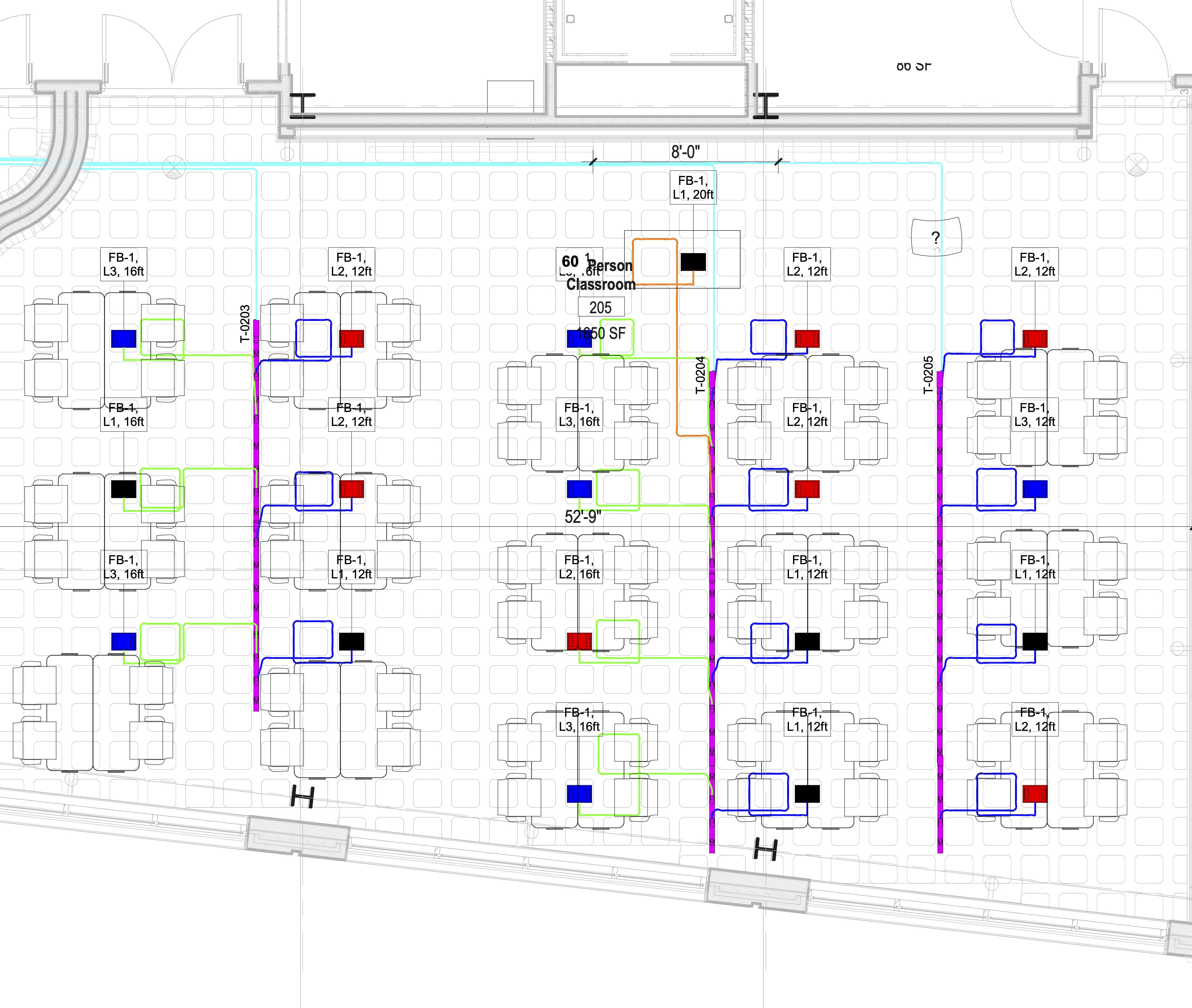 Data Science Building Room 205 layout diagram