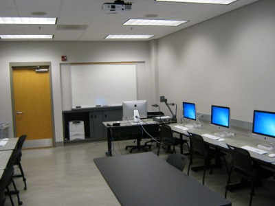 Gilmer Hall Room 243 layout photo