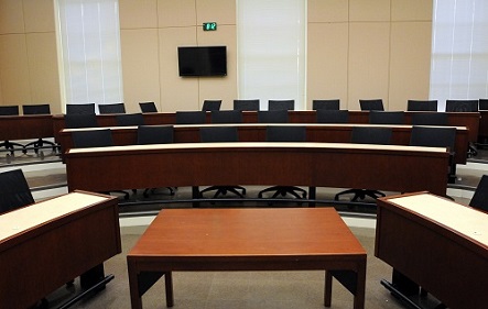 Rouss Hall Room 403 - Classroom (UREG) layout photo