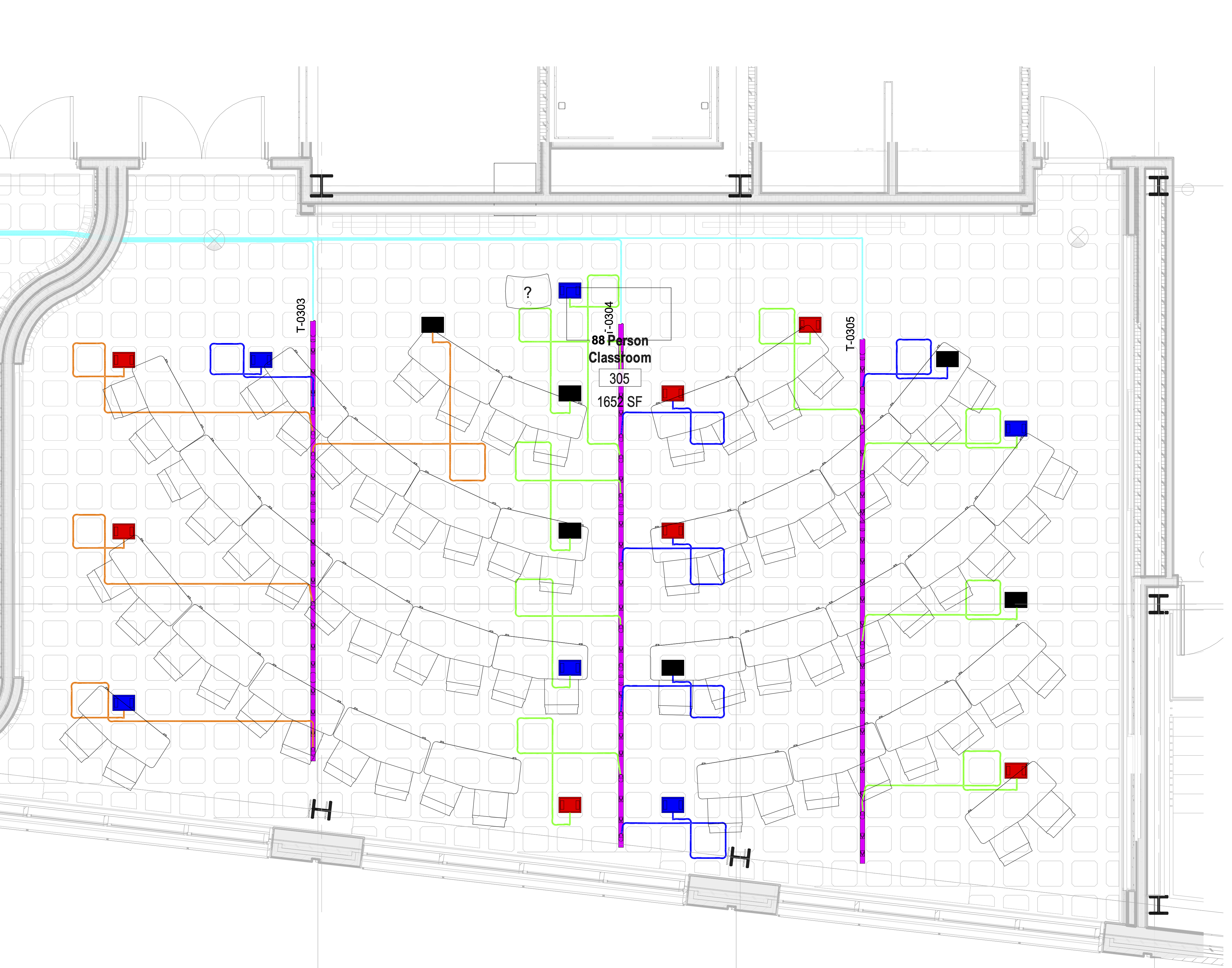 Data Science Building Room 305 layout diagram