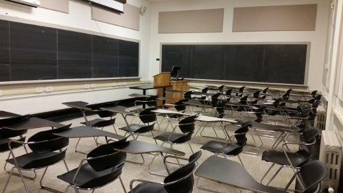 Warner Hall Room 110 layout photo