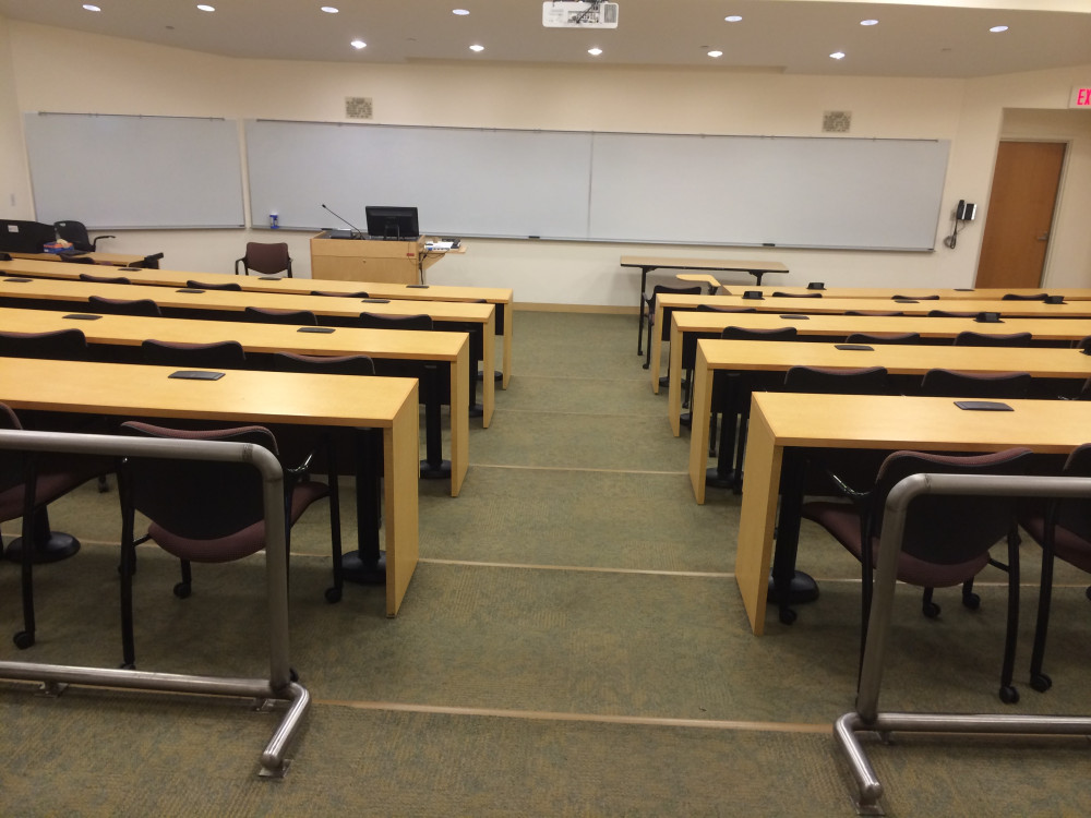 Claude Moore Nursing Education Room G120 layout photo