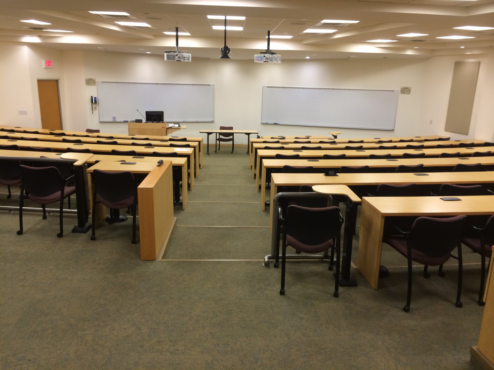 Claude Moore Nursing Education Room G010 layout photo