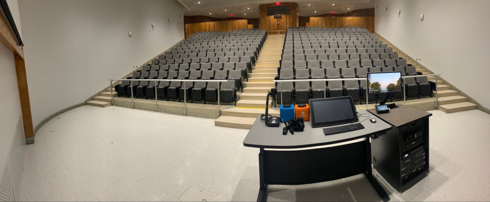 Gilmer Hall Room 301 layout photo