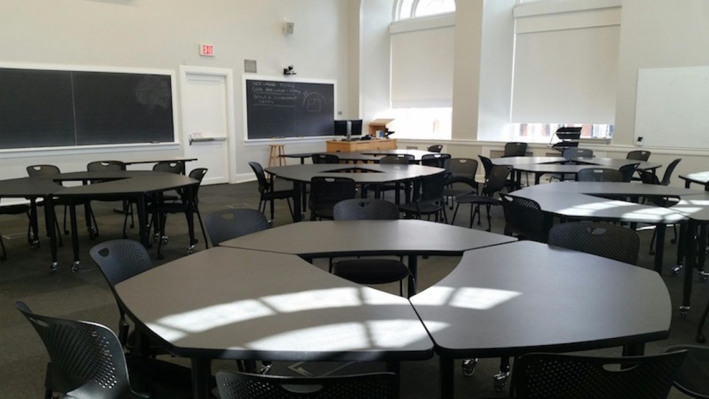 Monroe Hall Room 110 layout photo