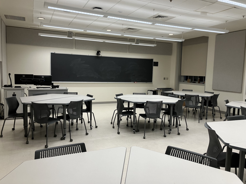Clark Hall Room 102 layout photo