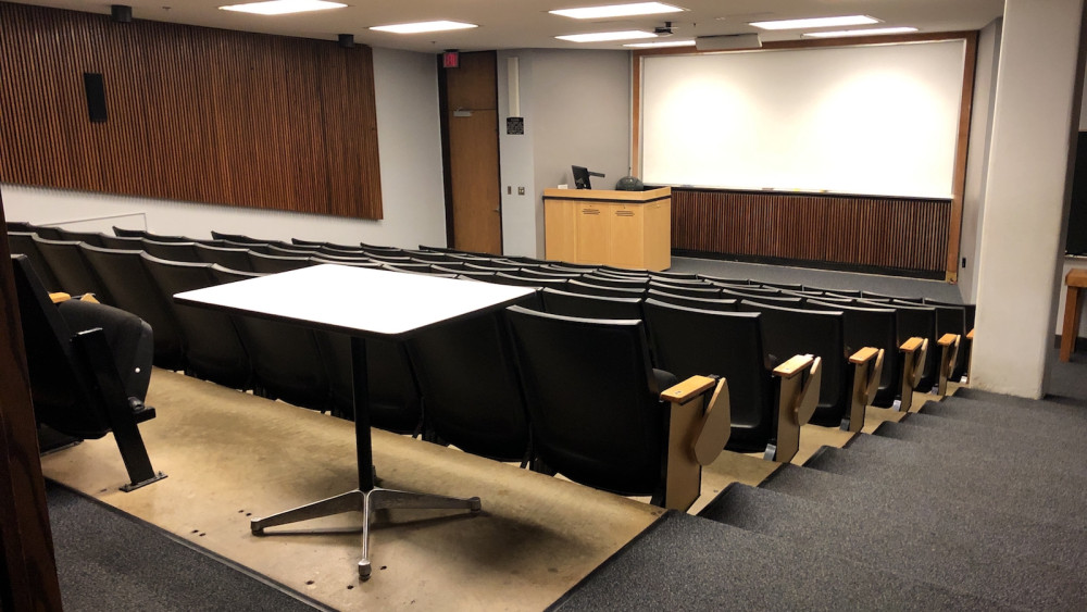 Campbell Hall Room 158 layout photo