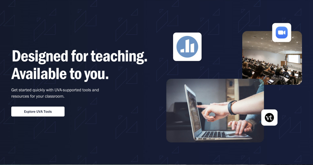 Screenshot of the redesigned Learning Tech homepage