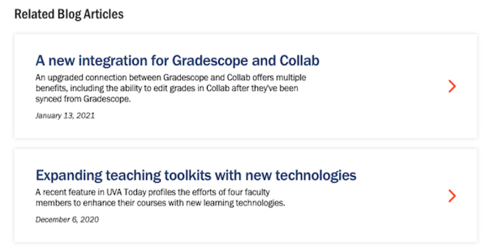 Related blog articles on Gradescope page
