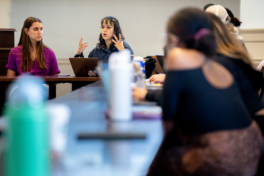 UVA students participating in discussion